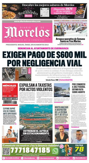 Cover of Diario de Morelos