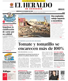 Cover of El Heraldo de Chihuahua