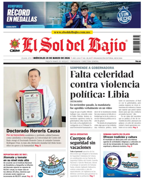 Cover of El Sol de Bajio