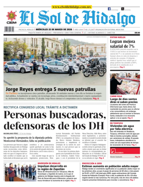 Cover of El Sol de Hidalgo