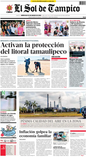 Cover of El Sol de Tampico