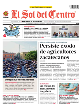 Cover of El Sol del Centro