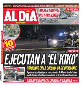 Cover of Periodico Al Dia (Irapuato)