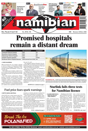 Cover of The Namibian