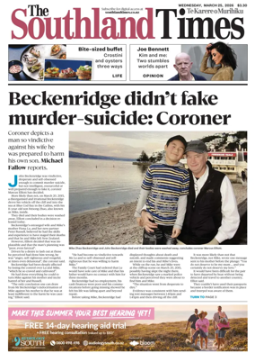 Cover of The Southland Times