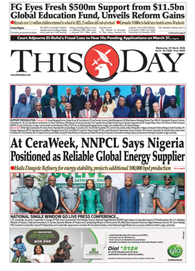 Cover of THISDAY