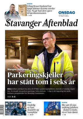 Cover of Stavanger Aftenblad
