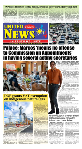 Cover of United News - English Edition