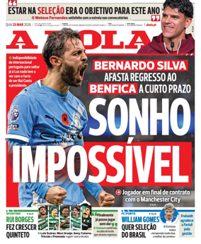 Cover of A BOLA (Portuguese)