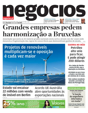 Cover of Jornal de Negocios