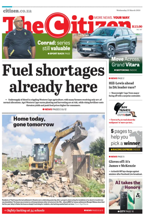 Cover of The Citizen (KZN)