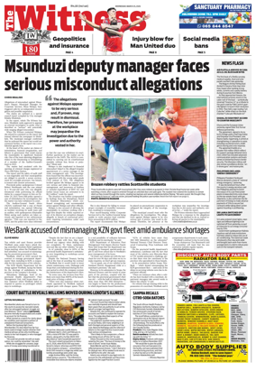 Cover of The Witness (South Africa)