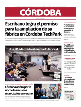 Cover of Diario Cordoba