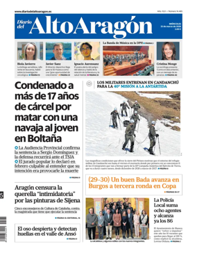 Cover of Diario del Alto Aragon