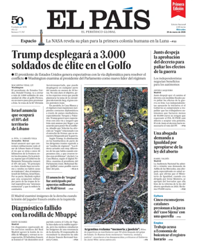 Cover of EL PAIS primera edicion