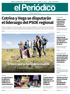 Cover of El Periodico Extremadura