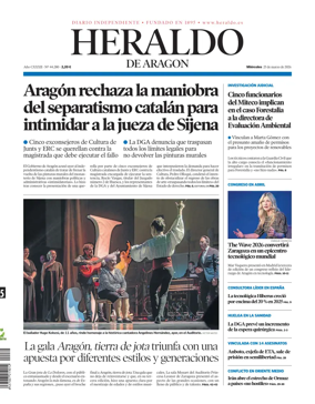 Cover of Heraldo de Aragon