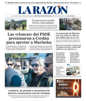 Cover of La Razon (Madrid)