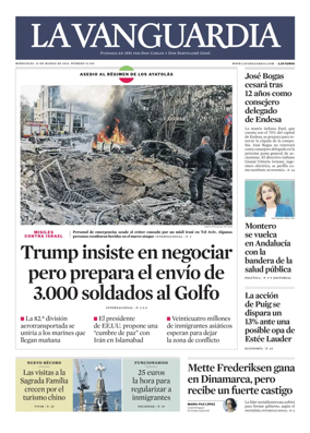 Cover of La Vanguardia