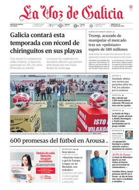 Cover of La Voz de Galicia (Arousa)