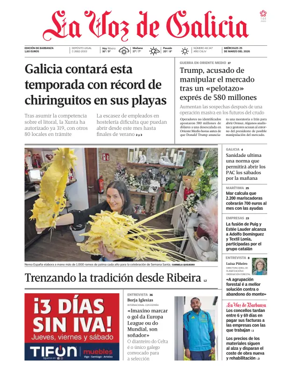 Cover of La Voz de Galicia (Barbanza)