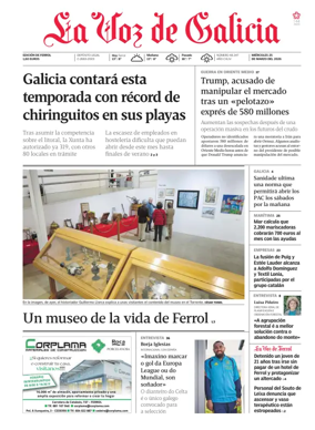 Cover of La Voz de Galicia (Ferrol)