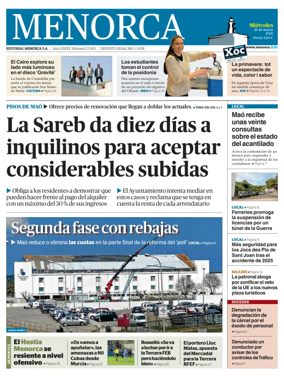 Cover of Menorca Diario Insular