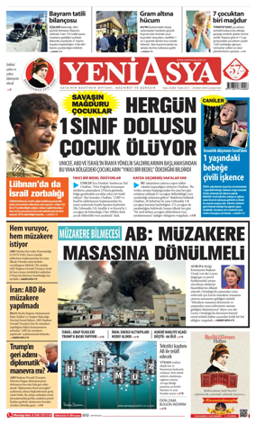 Cover of Yeni Asya