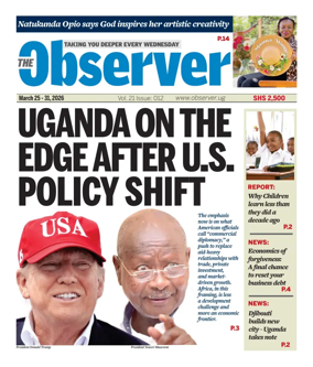 Cover of The Observer (Uganda)