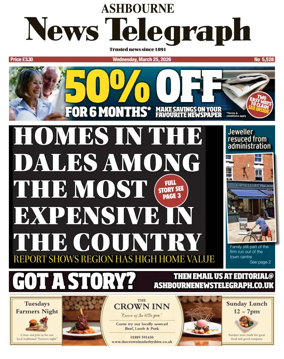 Cover of Ashbourne News Telegraph