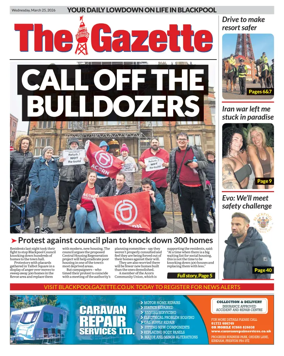 Cover of Blackpool Gazette