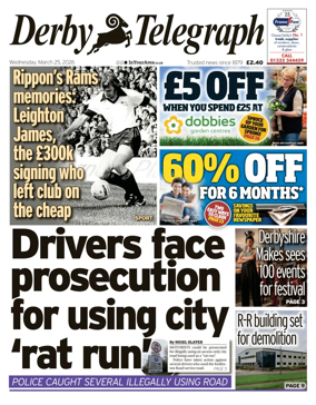 Cover of Derby Telegraph