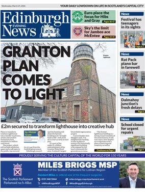 Cover of Edinburgh Evening News