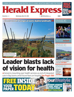 Cover of Herald Express (Torbay Brixham & South Hams Edition)