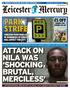 Cover of Leicester Mercury