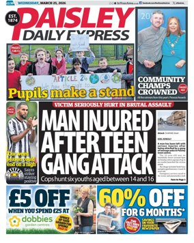 Cover of Paisley Daily Express