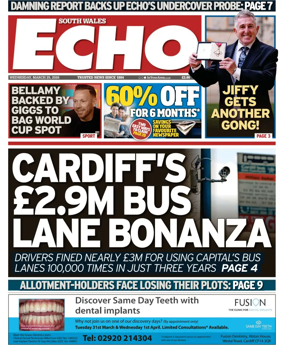 Cover of South Wales Echo
