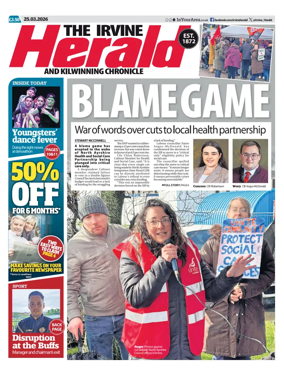 Cover of The Irvine Herald and Kilwinning Chronicle