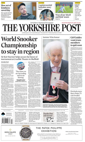 Cover of Yorkshire Post