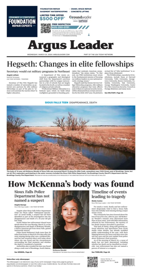 Cover of Argus Leader