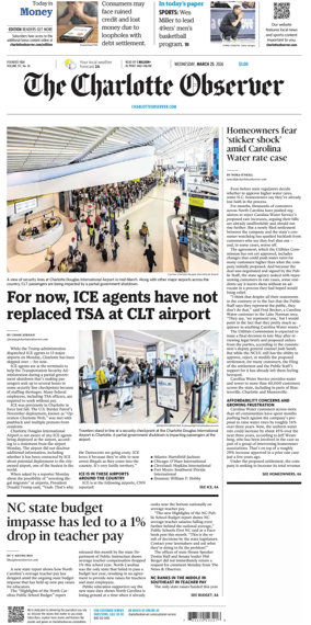 Cover of The Charlotte Observer