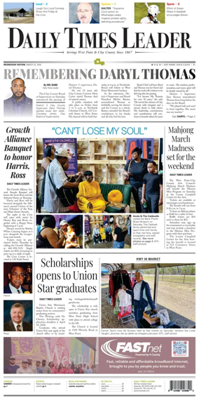 Cover of Daily Times Leader