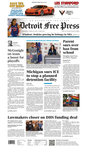 Cover of Detroit Free Press