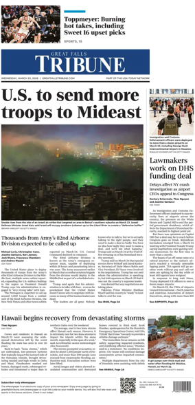 Cover of Great Falls Tribune