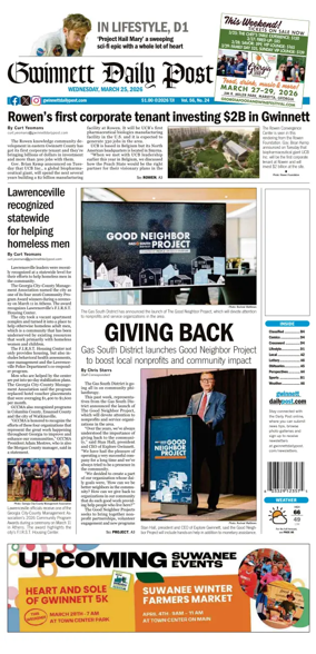 Cover of Gwinnett Daily Post