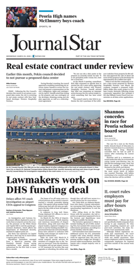 Cover of Journal Star (Peoria)