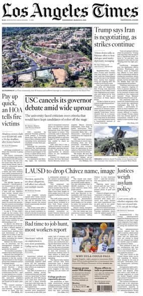 Cover of Los Angeles Times