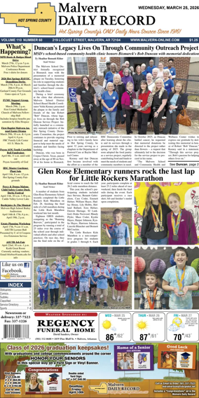 Cover of Malvern Daily Record