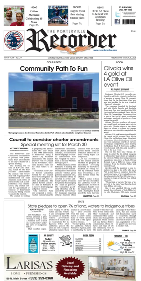 Cover of Porterville Recorder