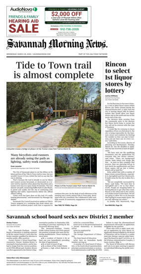 Cover of Savannah Morning News